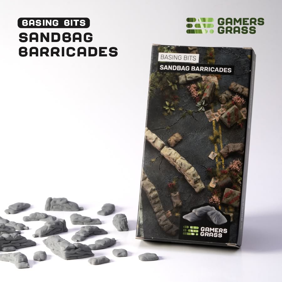 Gamers Grass - Basing Bits - Sandbag Barricades (GGBB-SB)