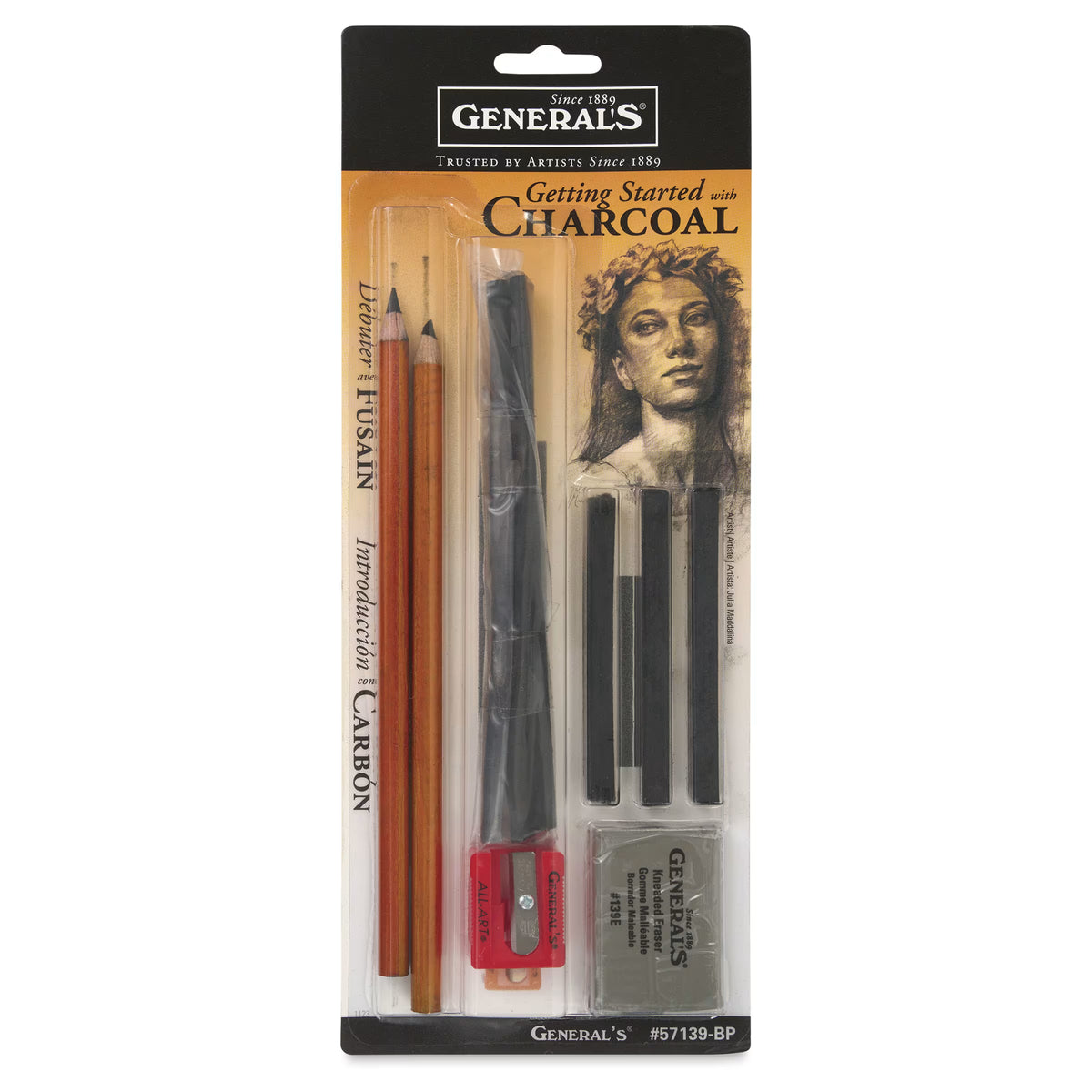 General Pencil Company: Getting Started with Charcoal Set (#57139-BP) – 11 Piece Kit