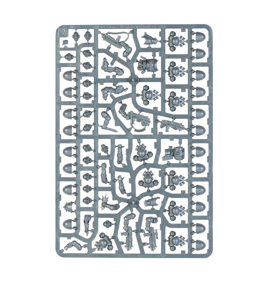 Warhammer 40k Space Marines: Primaris Intercessors (5-Model Combat Squad - New on Sprue) - Genuine Games Workshop Plastic Sprue & Components View