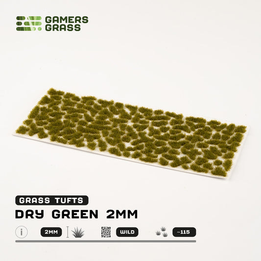 Gamers Grass - Dry Green 2mm (GG2-DGR)