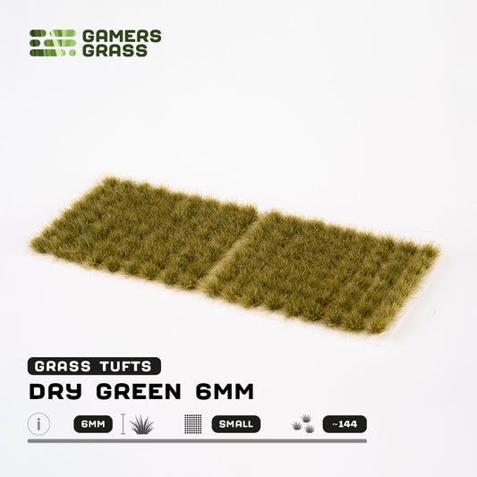 Gamers Grass - Dry Green 6mm - Small (GG6-DGS)