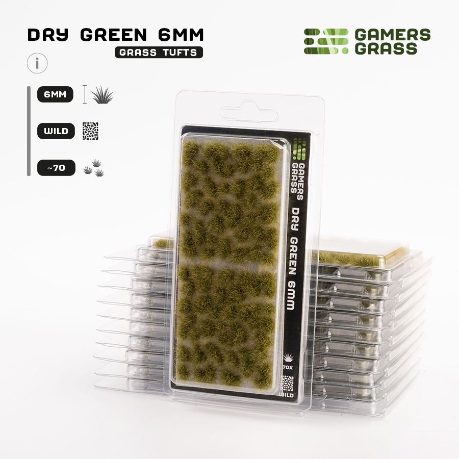Gamers Grass - Dry Green 6mm - Wild (GG6-DG)