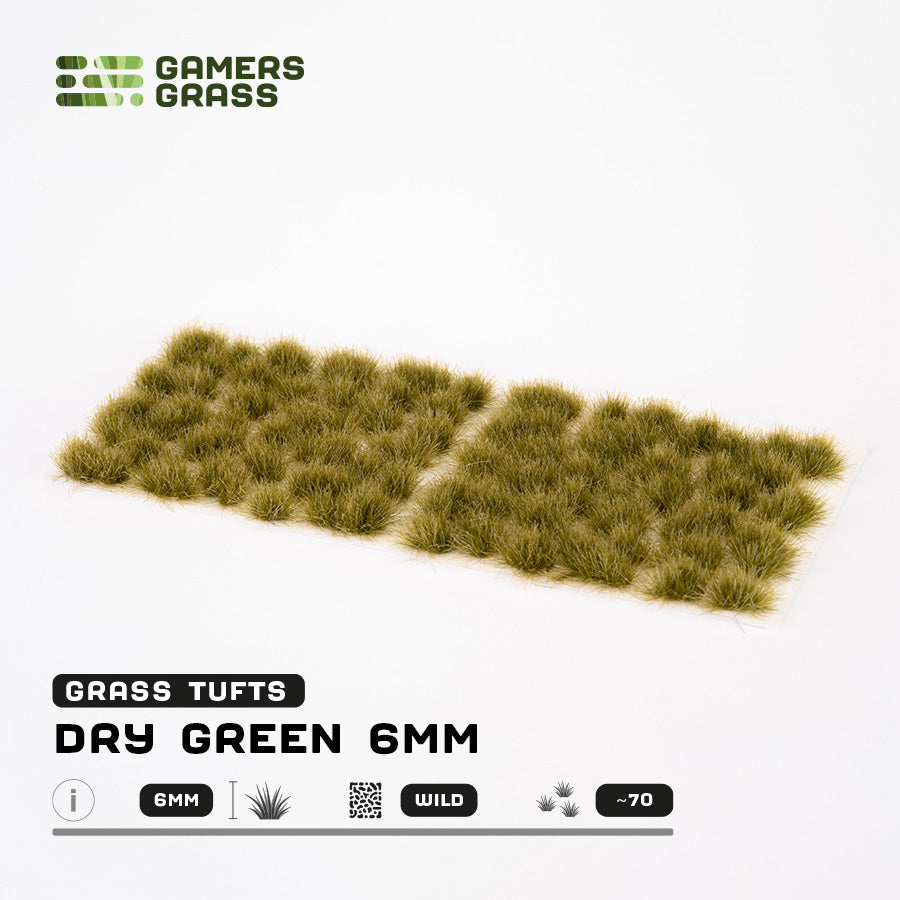 Gamers Grass - Dry Green 6mm - Wild (GG6-DG)