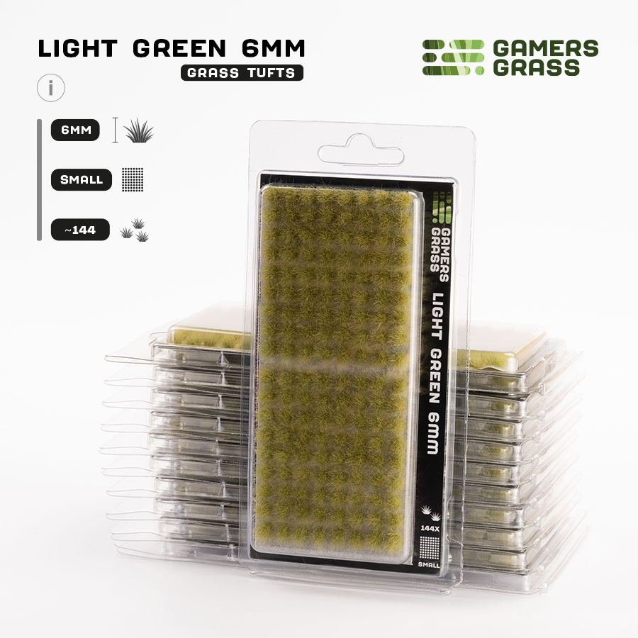 Gamers Grass - Light Green 6mm - Small (GG6-LGS)