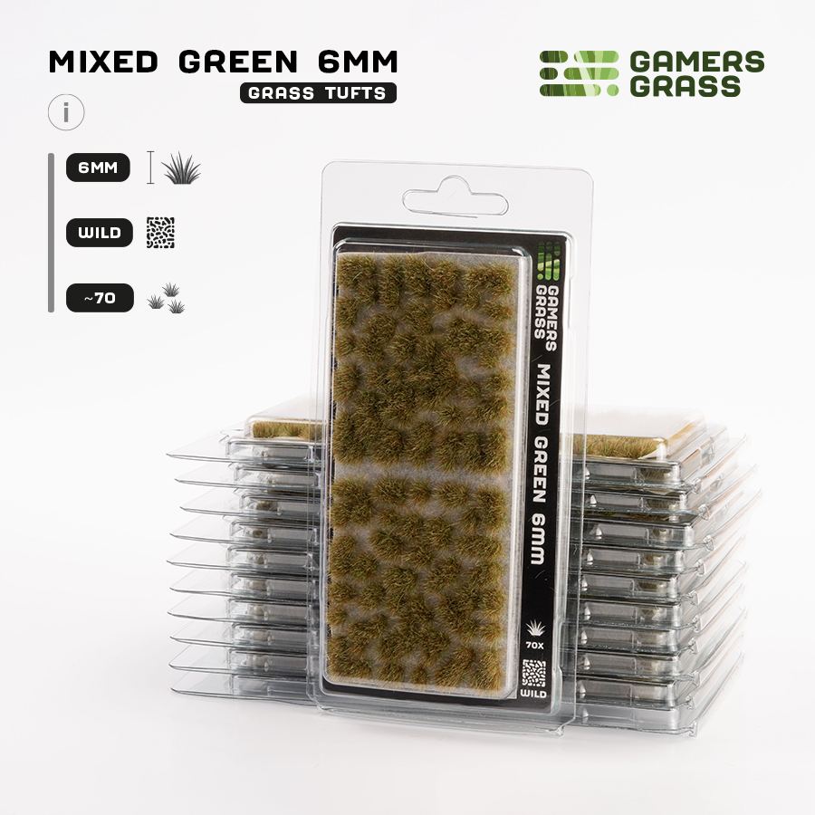 Gamers Grass - Mixed Green 6mm - Wild (GG6-MG)