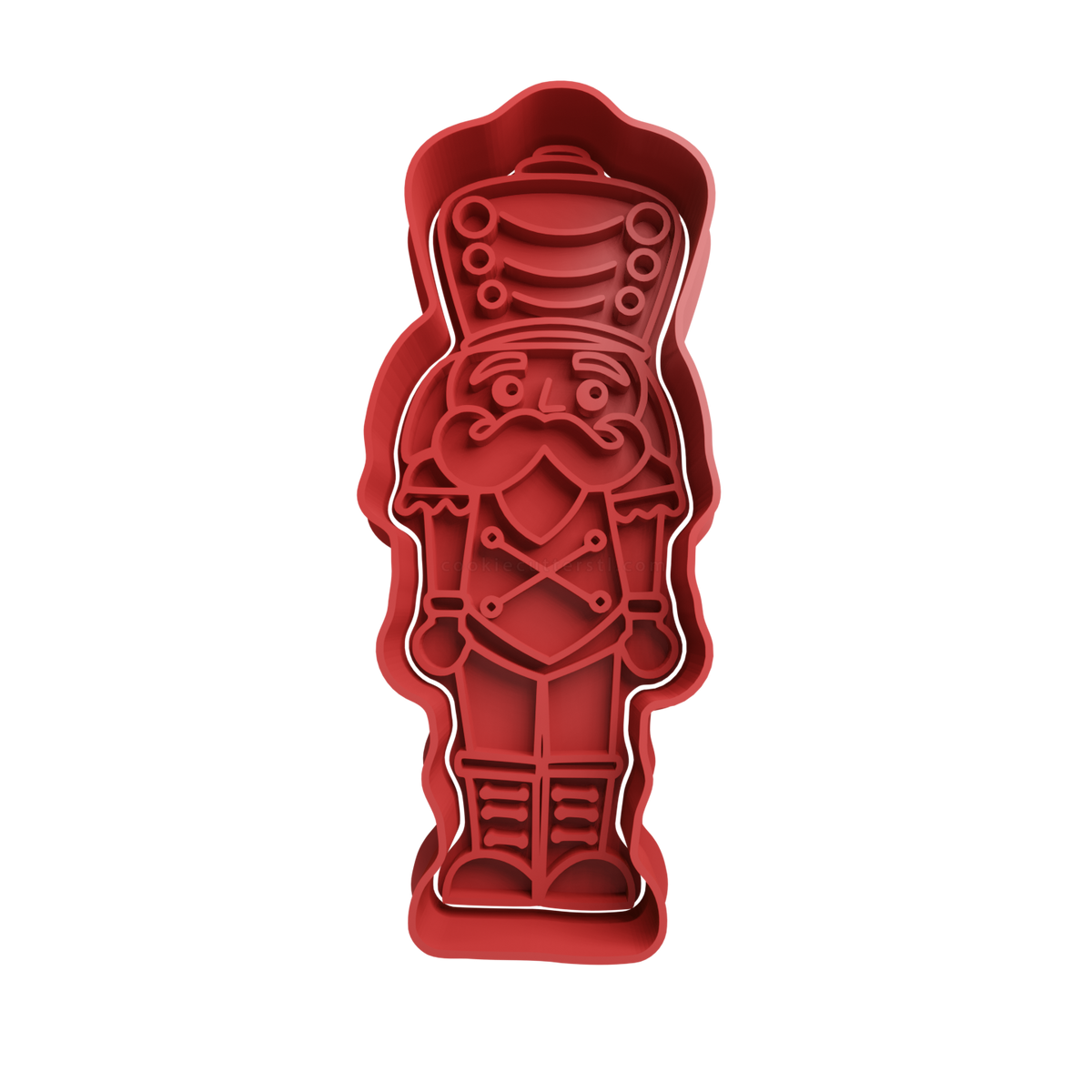 Nutcracker Cookie Cutter - 3D printed Christmas cookie cutter
