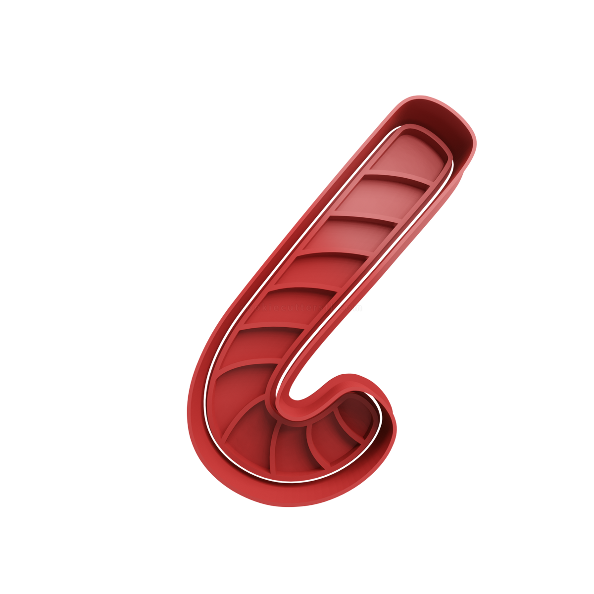 Candy Cane Cookie Cutter 3 - 3D printed Christmas cookie cutter
