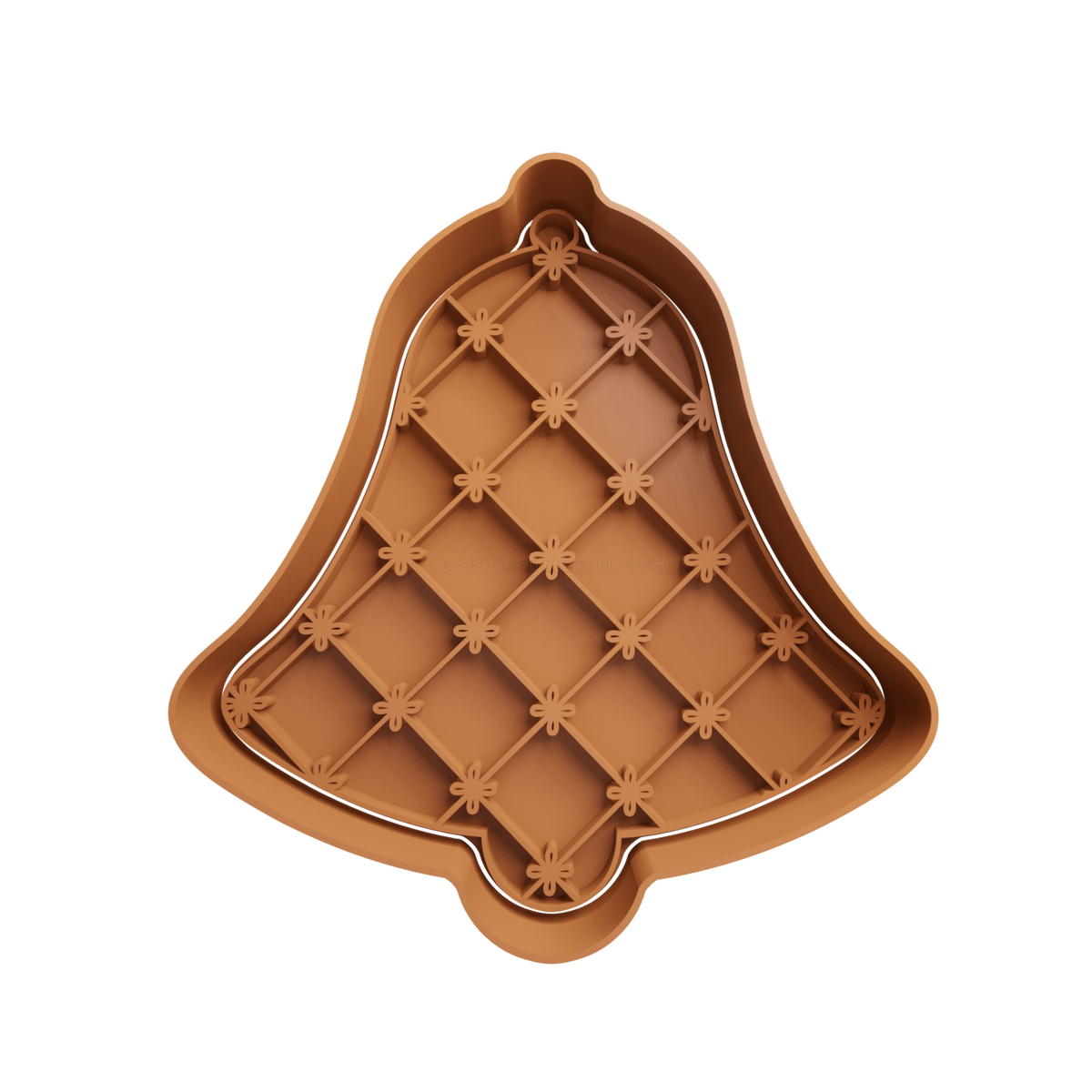 Bell Cookie Cutter 4 - 3D printed Christmas cookie cutter
