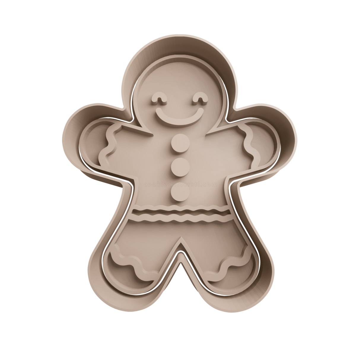 Gingerbread Man Cookie Cutter 11 - 3D printed Christmas cookie cutter