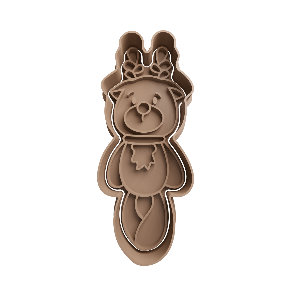 Reindeer Cookie Cutter 10 - 3D printed Christmas cookie cutter