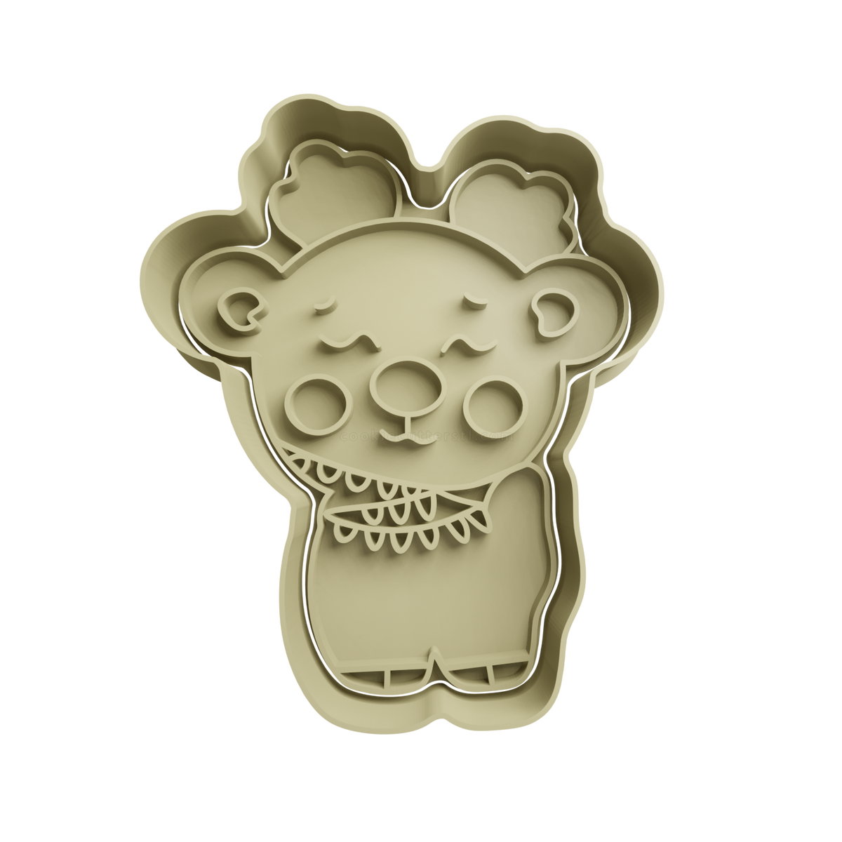 Reindeer Cookie Cutter 18 - 3D printed Christmas cookie cutter
