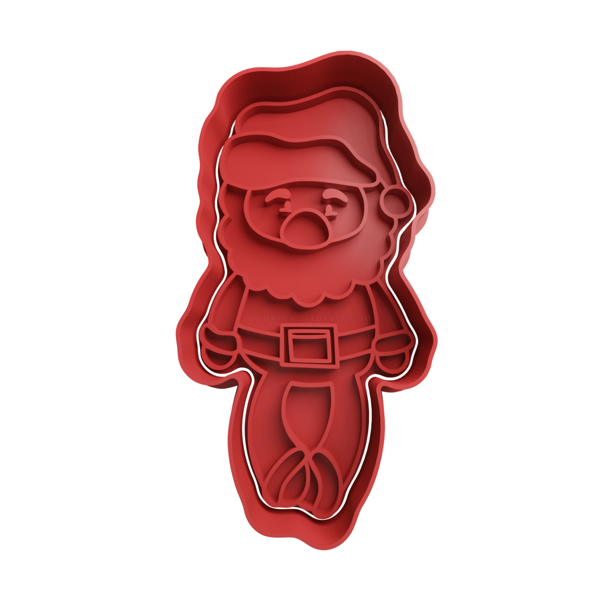 Santa Claus Cookie Cutter 5 - 3D printed Christmas cookie cutter