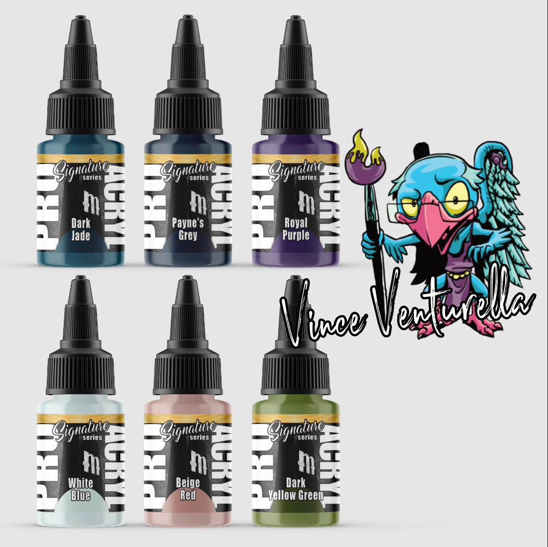 Monument Hobbies Pro Acryl: Signature Series Set 1 – Vince Venturella (Set of 6)