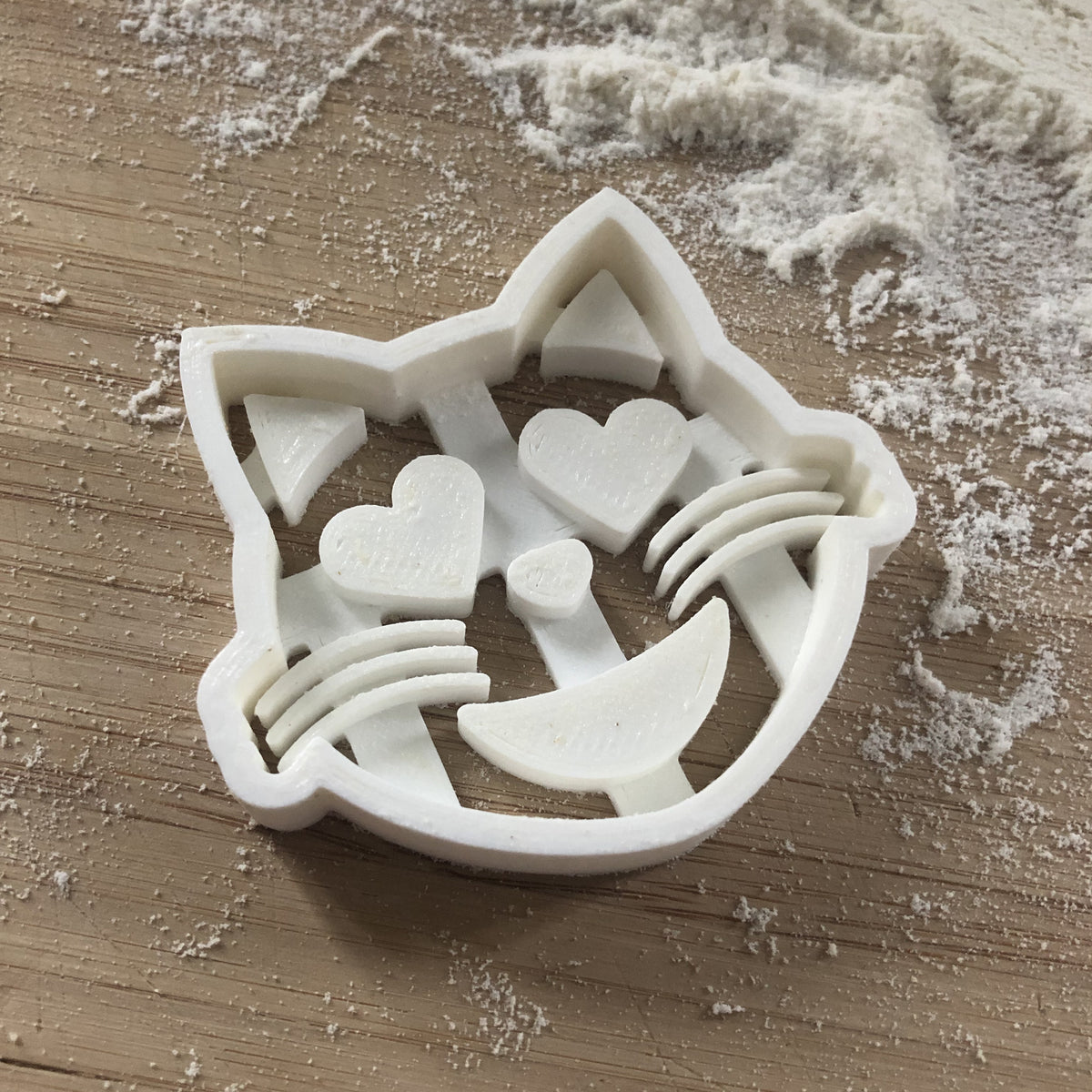 Cat Love Heart Eyes Cookie Cutter