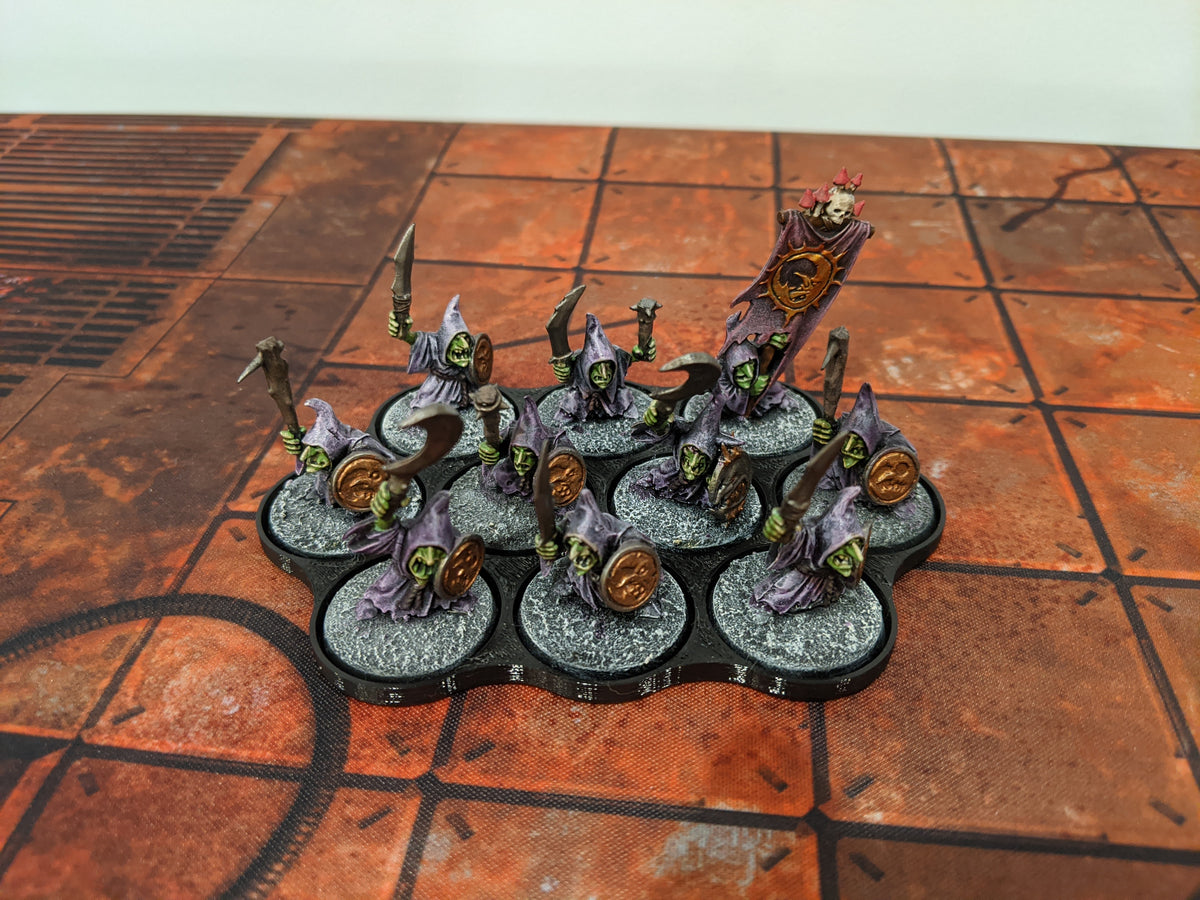25mm Round Movement Trays - Infantry & Horde Formations (3D Printed) - 7 Model - Blob Formation Tray (Photo 8) | AusHobby