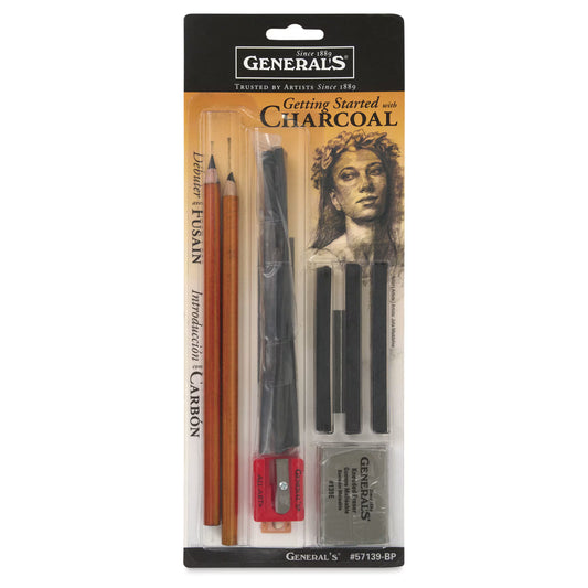 General Pencil Company: Getting Started with Charcoal Set (#57139-BP) – 11 Piece Kit