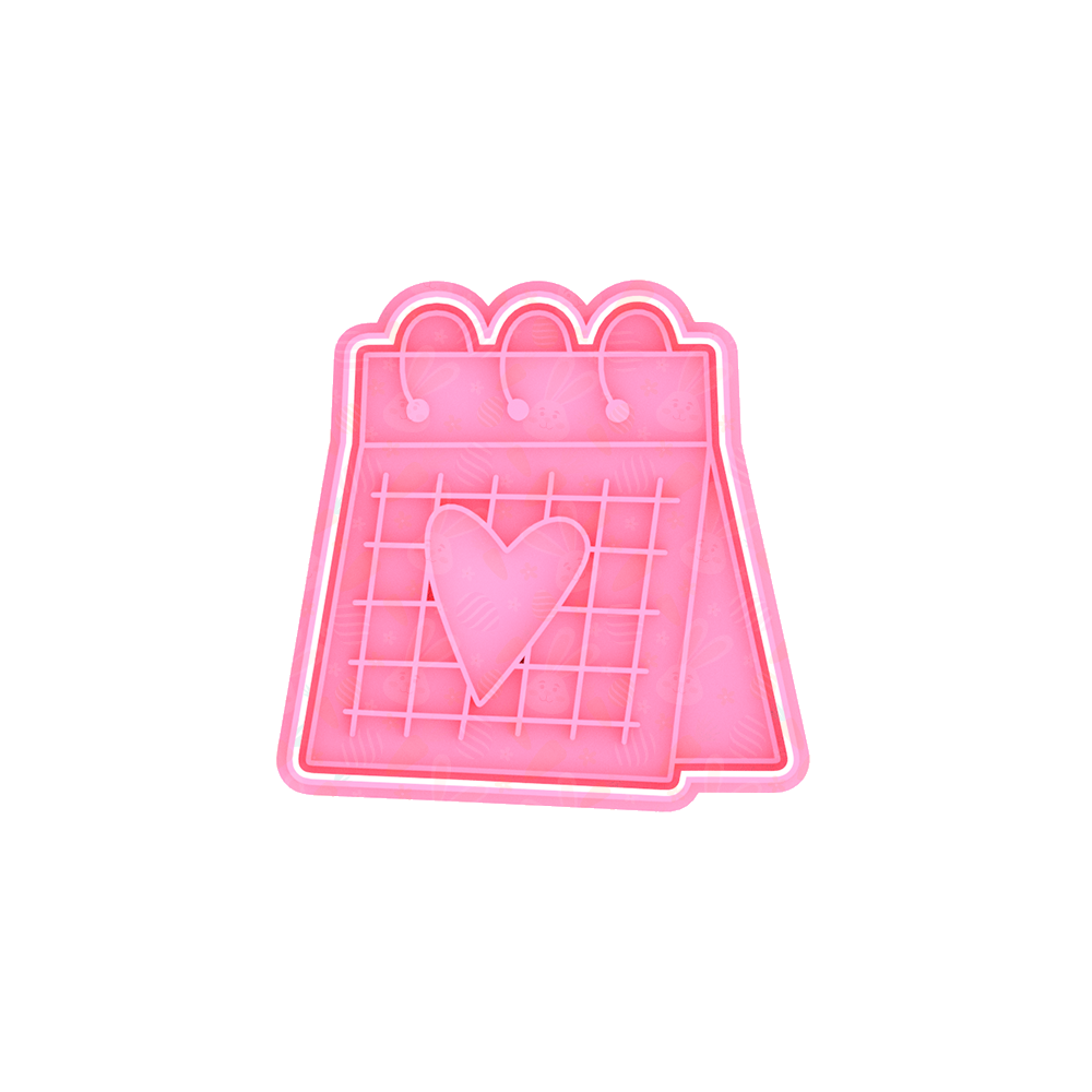 Valentines Love Themed Cookie Cutter & Embosser 2pce Set