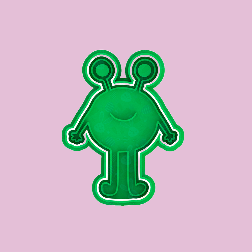 Space Aliens UFO Cutter & Embosser Cutter 2pce Set