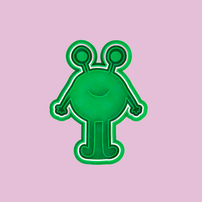 Space Aliens UFO Cutter & Embosser Cutter 2pce Set