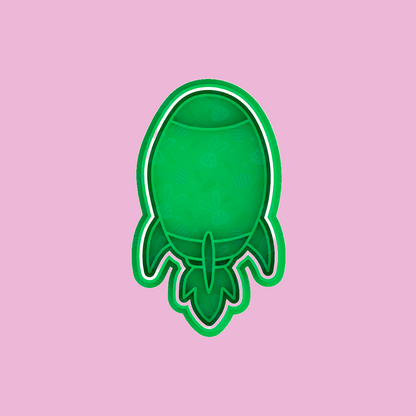 Space Aliens UFO Cutter & Embosser Cutter 2pce Set