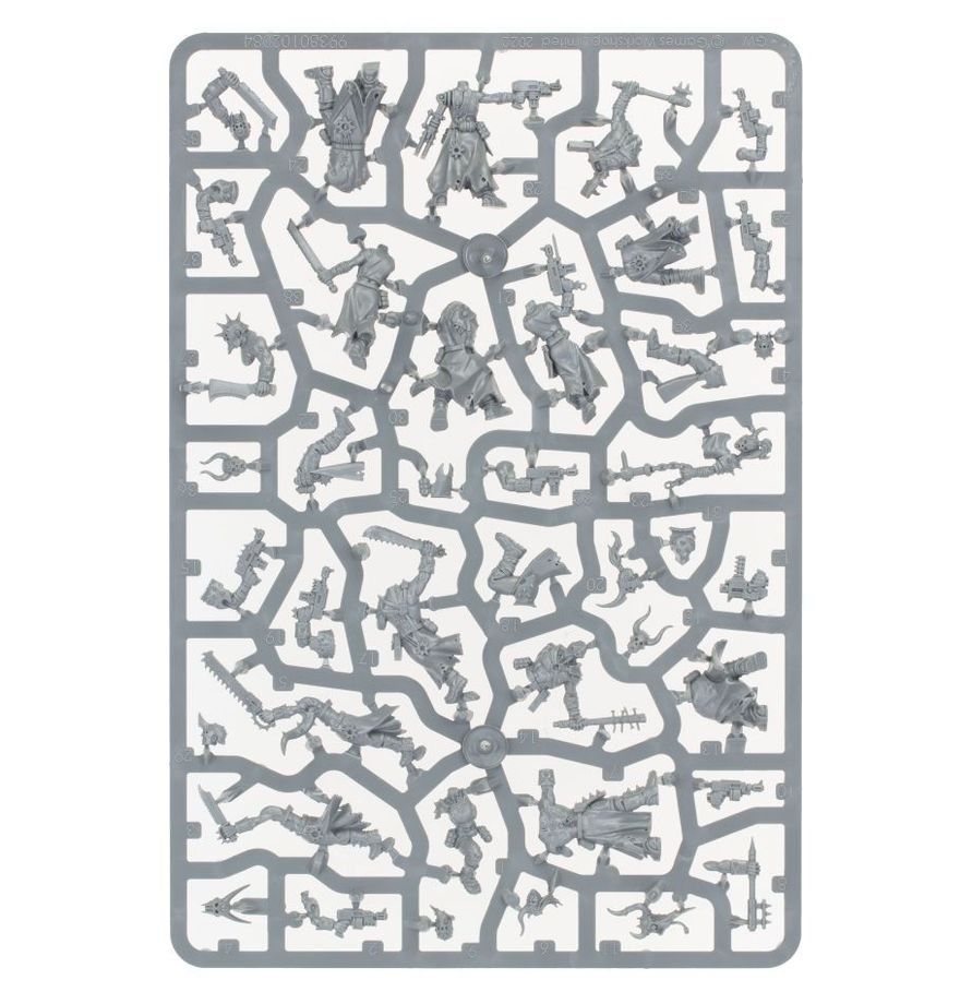 Warhammer 40k Chaos Space Marines: Chaos Cultists (10 Models) – New on Sprue