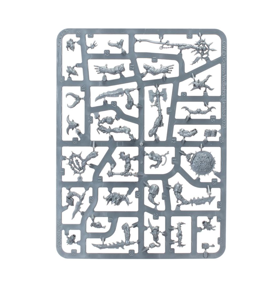 Warhammer 40k / Kill Team: Fellgor Ravagers (10 Beastmen Models) – New on Sprue