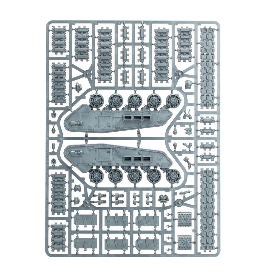 Warhammer 40k Astra Militarum Rogal Dorn Battle Tank on sprue | AusHobby - view 3