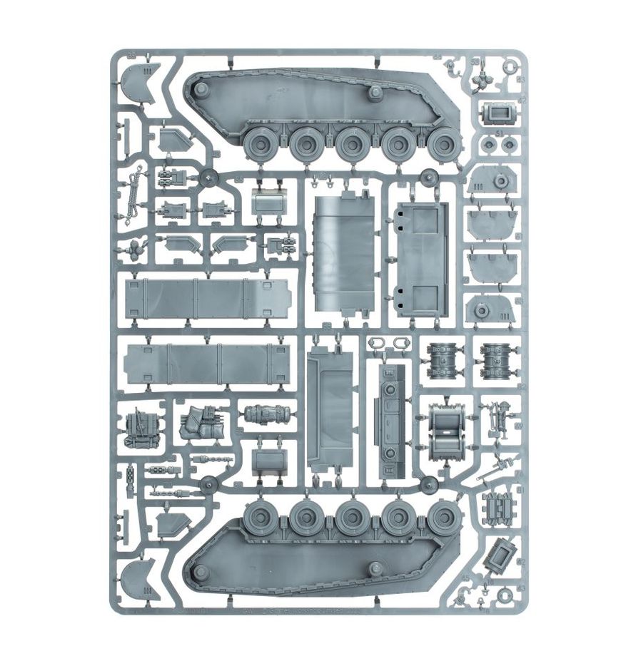 Warhammer 40k Astra Militarum Rogal Dorn Battle Tank on sprue | AusHobby - view 1