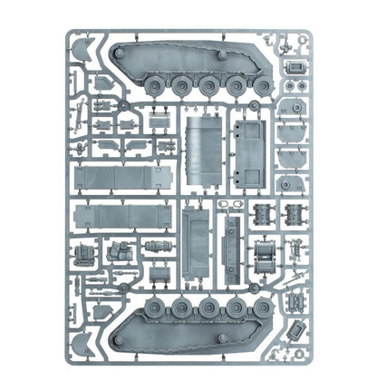 Warhammer 40k Astra Militarum Rogal Dorn Battle Tank on sprue | AusHobby - view 1