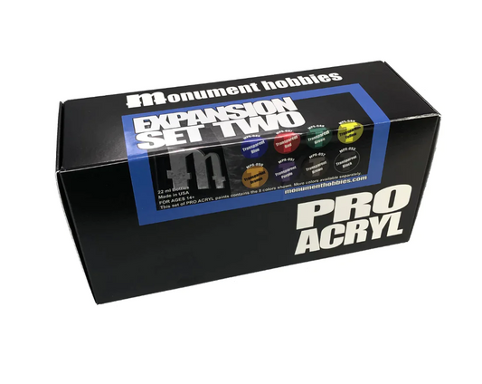 Monument Hobbies Pro Acryl Expansion Set 2 Transparents Colors Bottle (Set of 9)