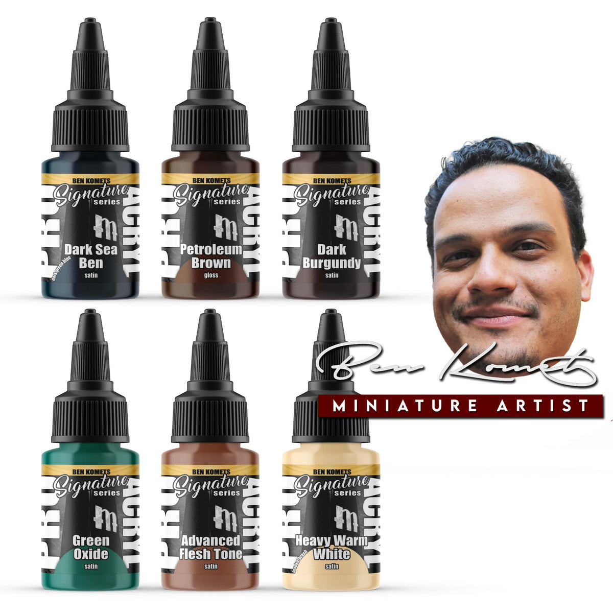 Monument Hobbies Pro Acryl: Signature Series Set 3 – Ben Komets (Set of 6)