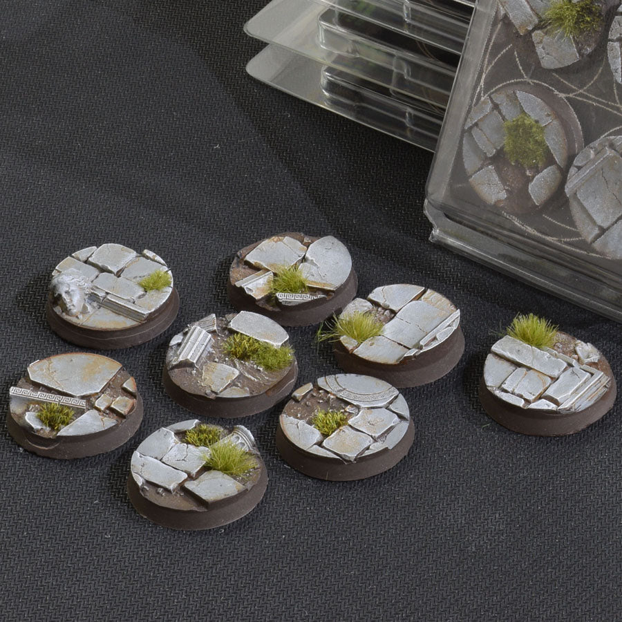 Gamers Grass - Temple Bases - Round 32mm (x8) (GGB-TR32)