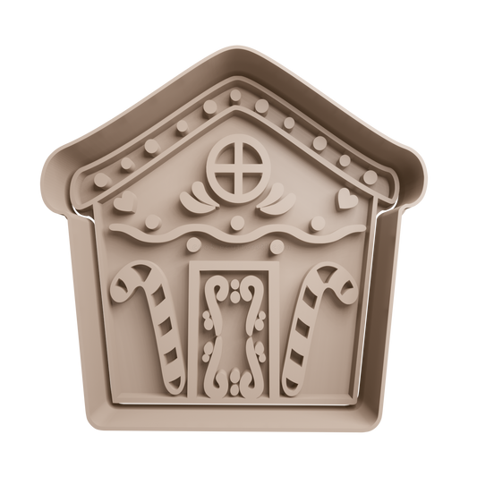 Gingerbread House Cookie Cutter - Style 4 - 3D printed Christmas cookie cutter