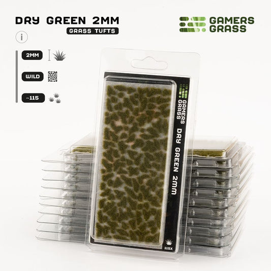 Gamers Grass - Dry Green 2mm (GG2-DGR)