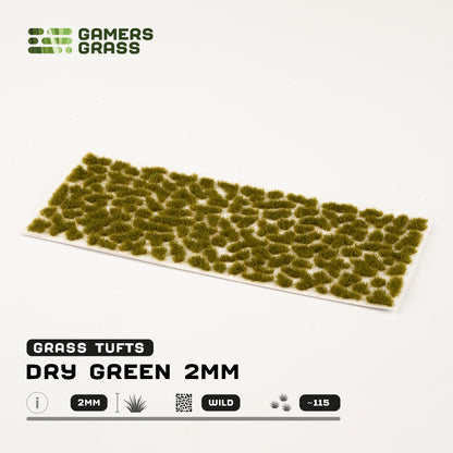 Gamers Grass - Dry Green 2mm (GG2-DGR)