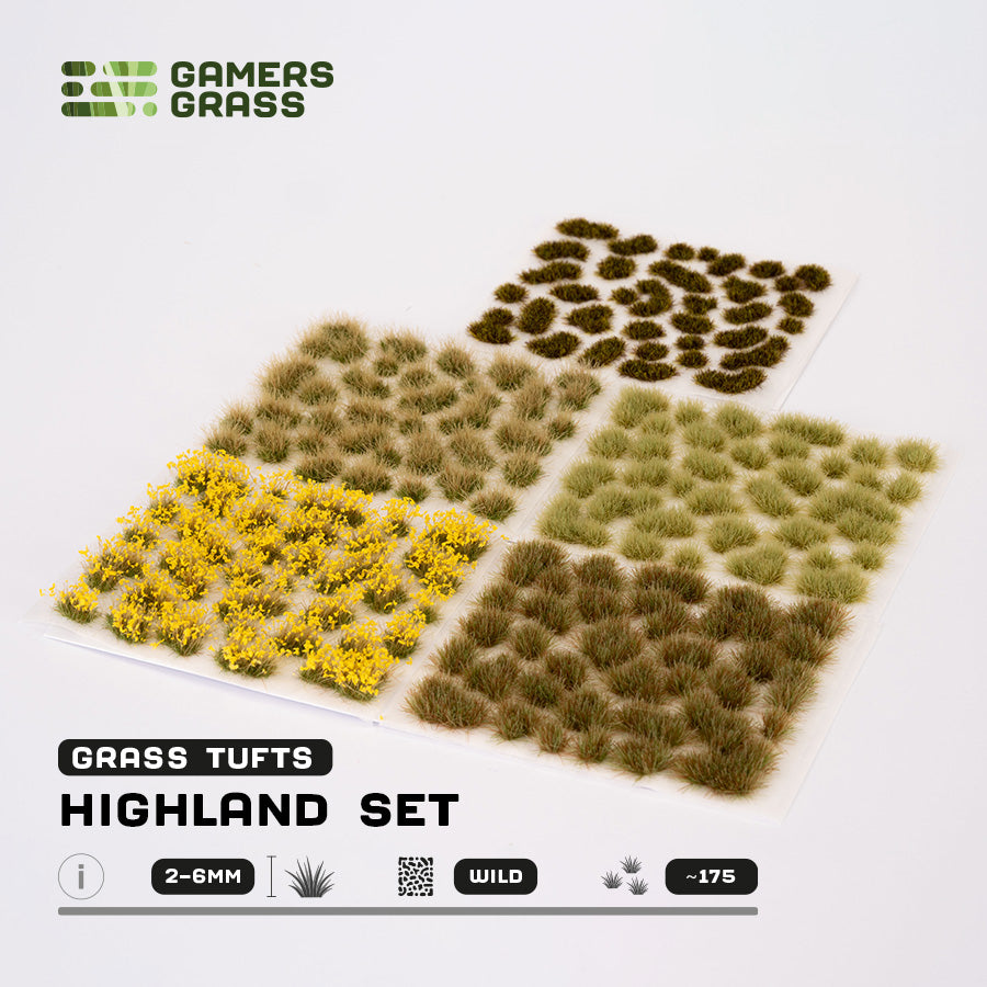 Gamers Grass - Highland Tuft Set - Wild (GGSET-HL)