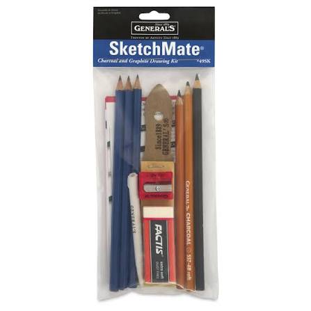 General Pencil Company: SketchMate® Charcoal & Graphite Drawing Kit – #495K