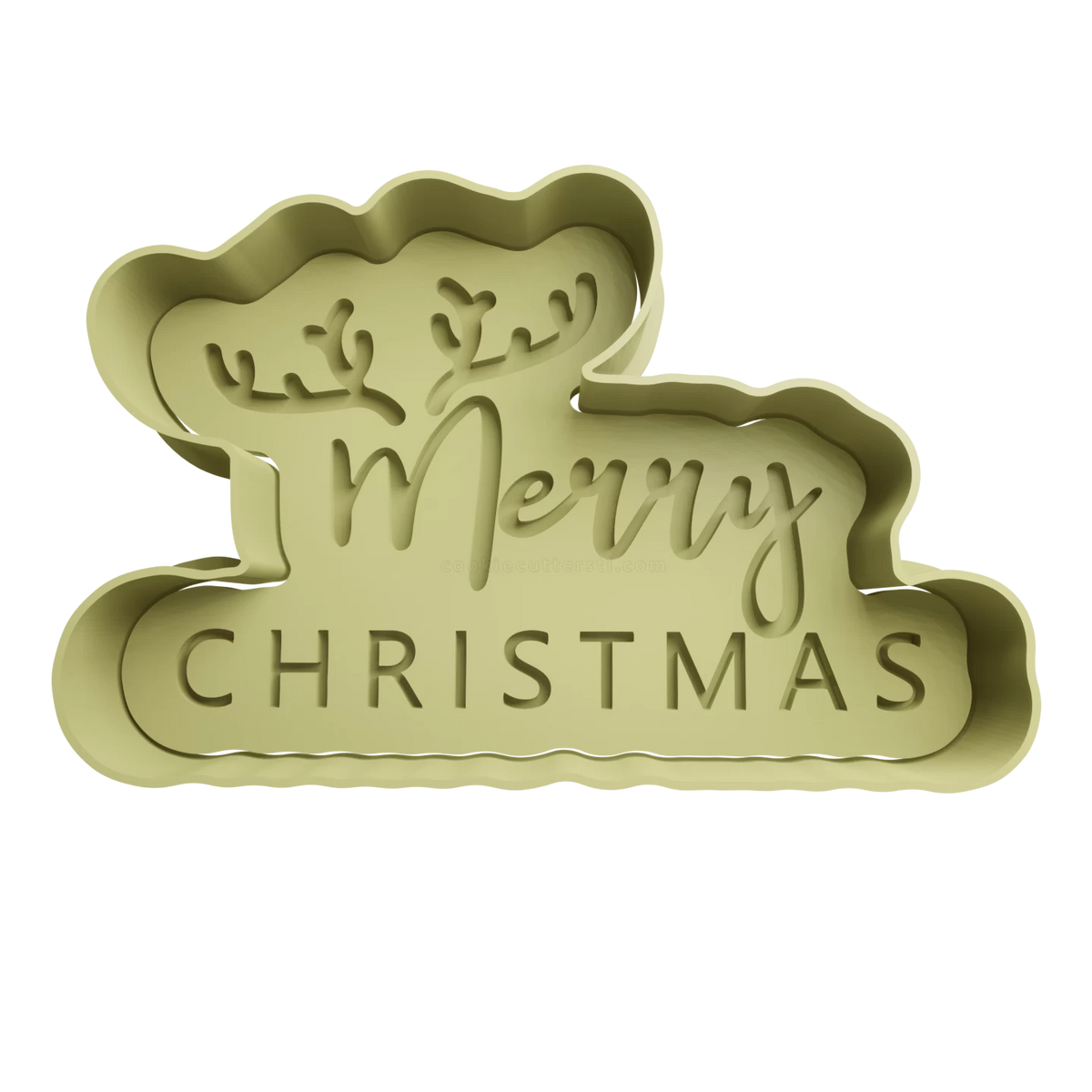 Merry Christmas Cookie Cutter - Style 3