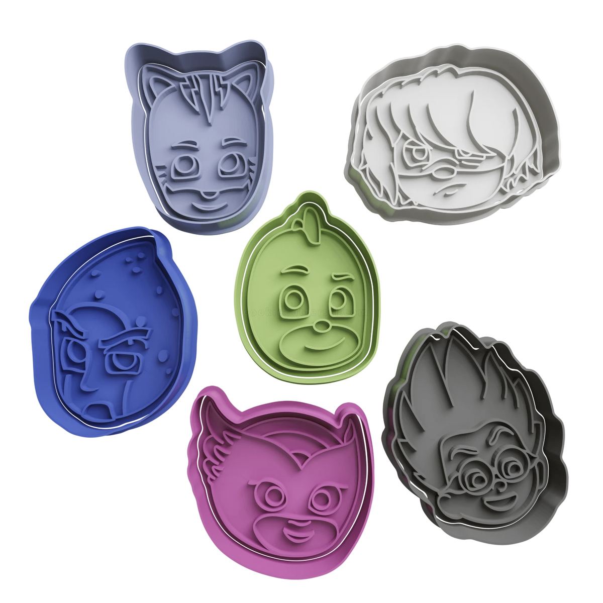 PJ Masks Themed Cookie Cutter & Embosser Set