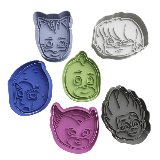 PJ Masks Themed Cookie Cutter & Embosser Set