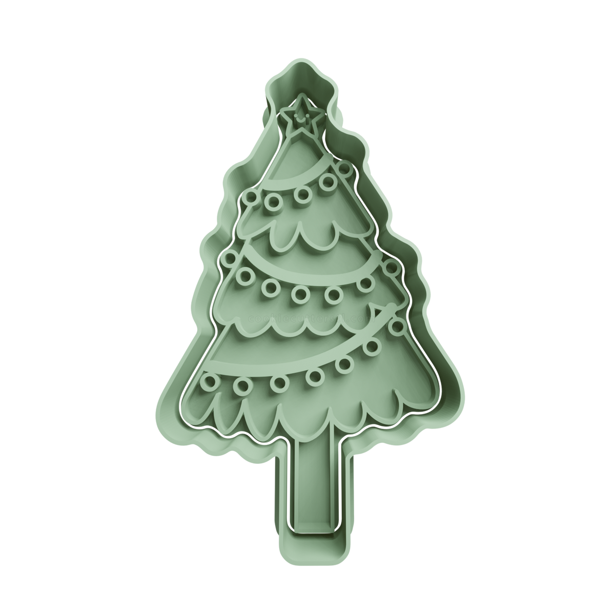 Christmas Tree Cookie Cutter 12 - 3D printed Christmas cookie cutter