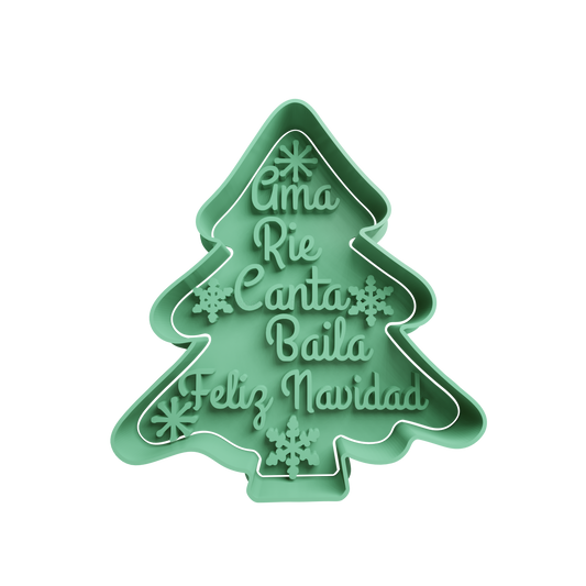 Christmas Tree Cookie Cutter - Style 2 - 3D printed Christmas cookie cutter