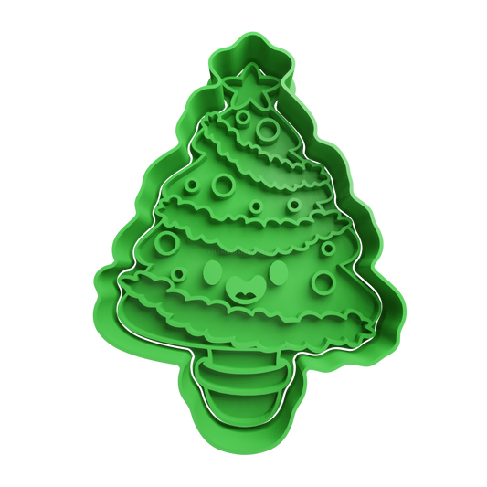 Christmas Tree Cookie Cutter - Style 3 - 3D printed Christmas cookie cutter