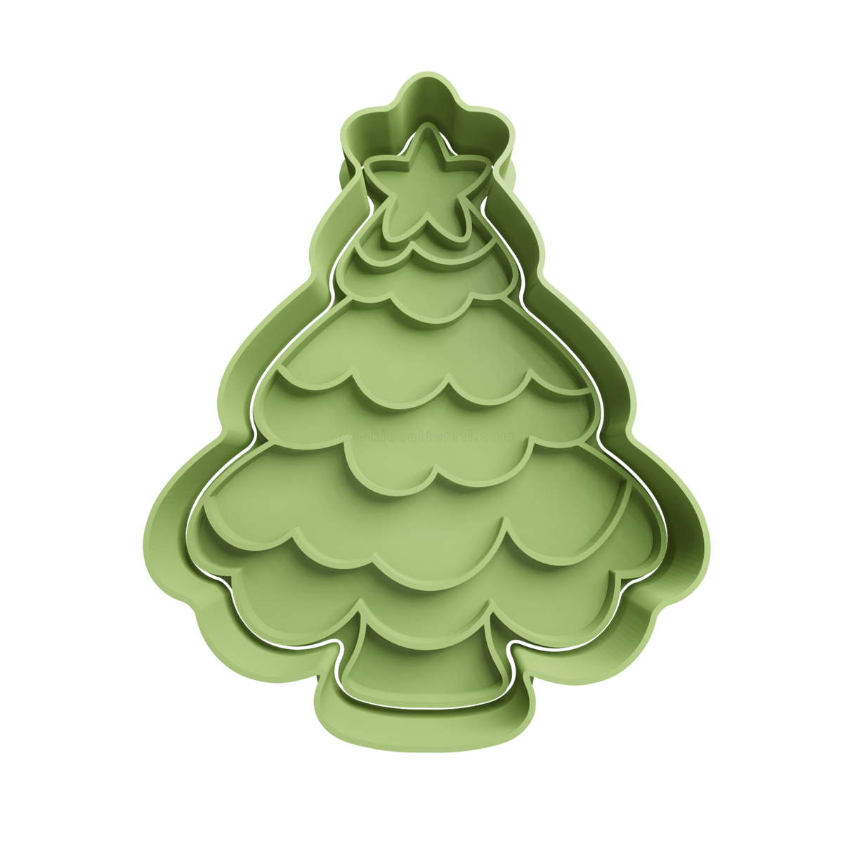 Christmas Tree Cookie Cutter 11 - 3D printed Christmas cookie cutter