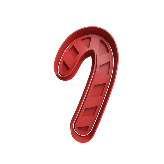 Candy Cane Cookie Cutter 2 - 3D printed Christmas cookie cutter