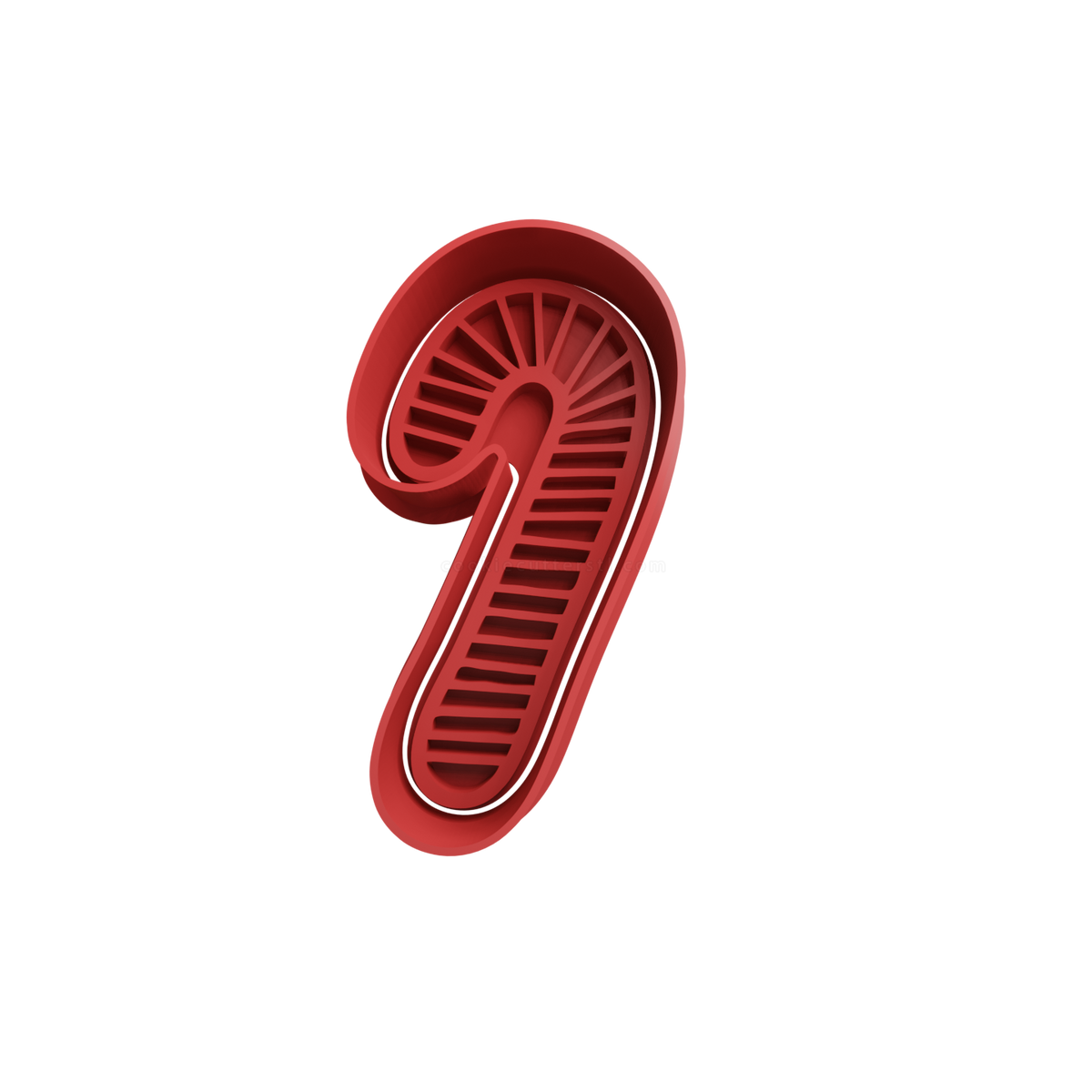 Candy Cane Cookie Cutter 4 - 3D printed Christmas cookie cutter