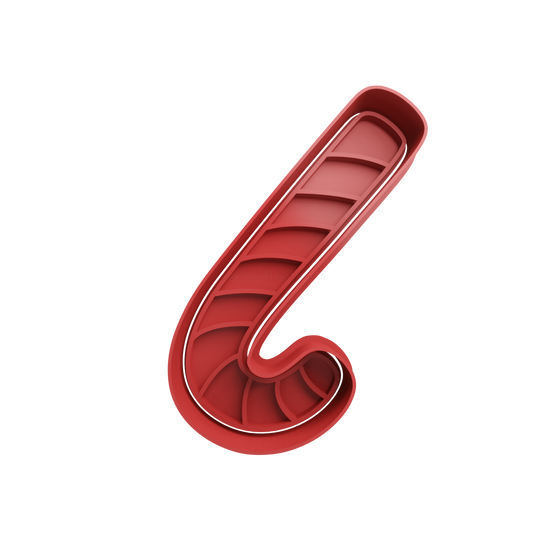 Candy Cane Cookie Cutter 3 - 3D printed Christmas cookie cutter