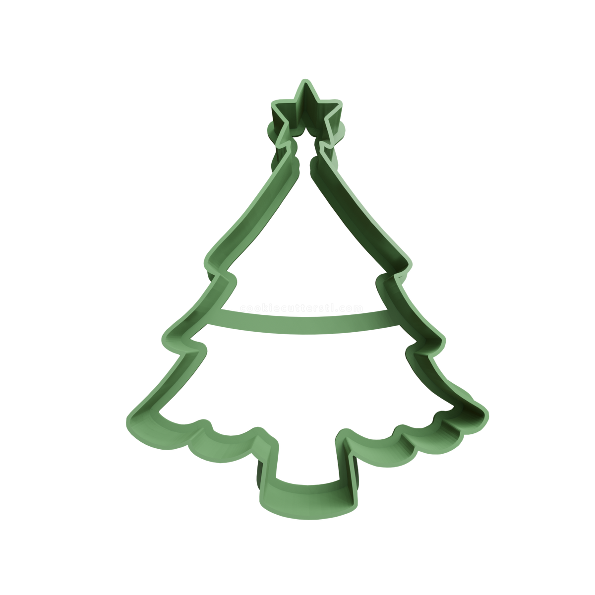 Christmas Tree Silhouette Cookie Cutter - 3D printed Christmas cookie cutter
