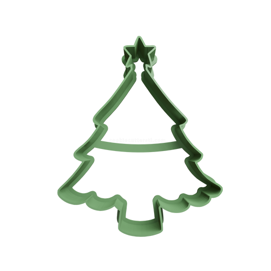 Christmas Tree Silhouette Cookie Cutter - 3D printed Christmas cookie cutter