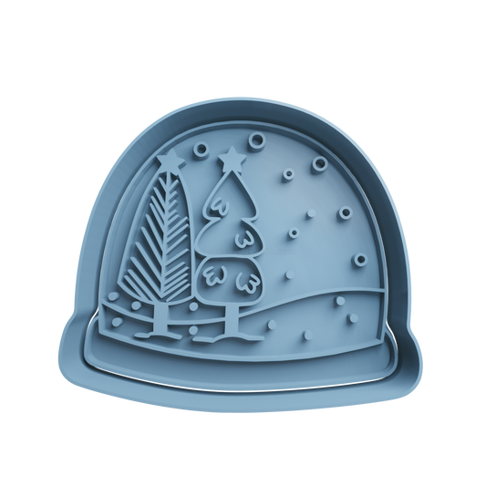Crystal Ball Cookie Cutter 2 - 3D printed Christmas cookie cutter